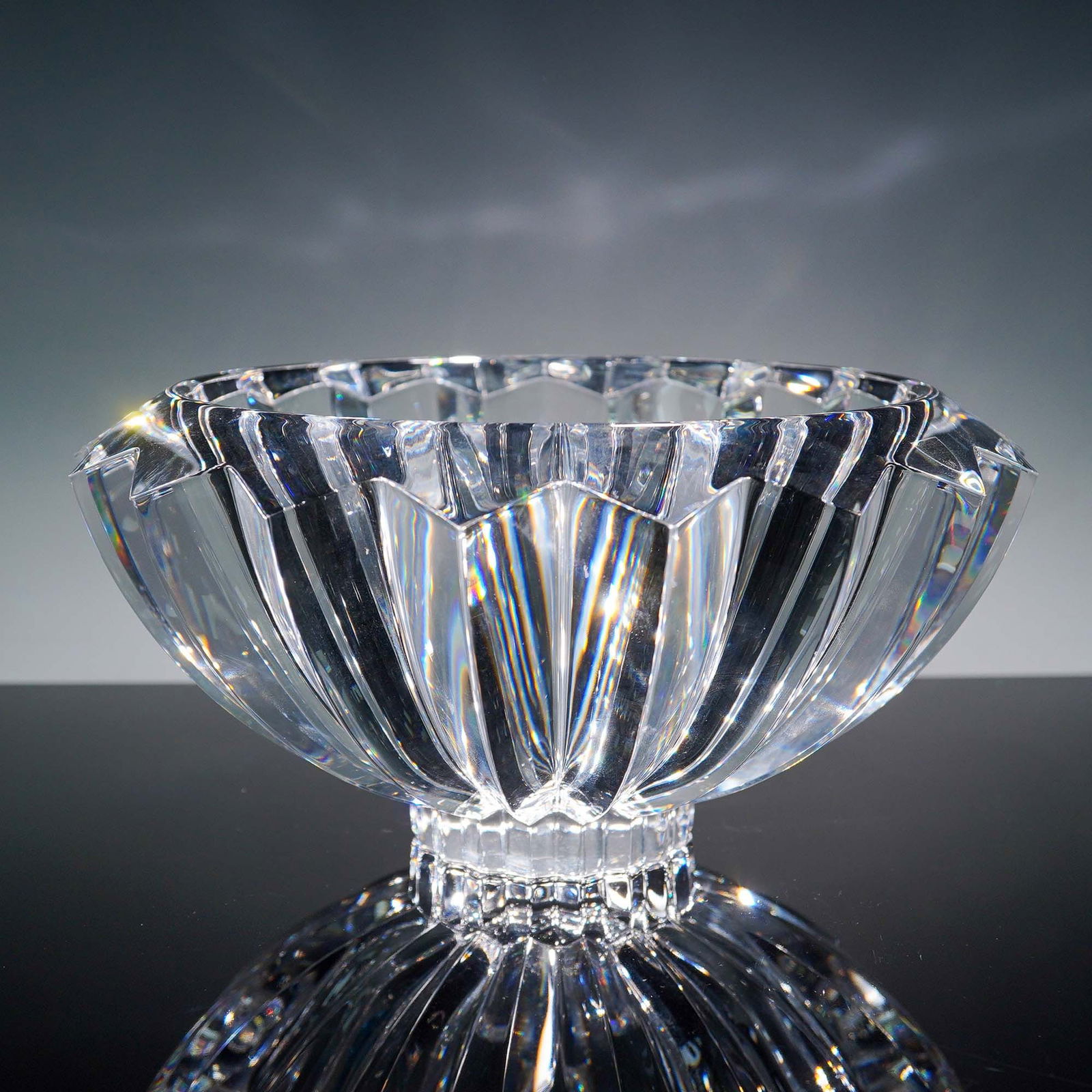 Orrefors Crystal Zodiac Bowl, Fluted Design (1 of 7)