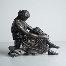 James Pradier, Bronze Sculpture by Susse Freres Paris, Sappho, Signed