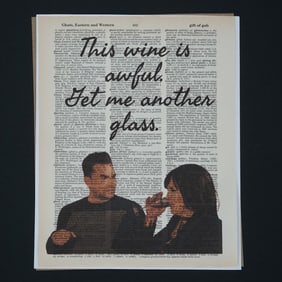 Schitt's Creek Pop Art Style Art Print, This Wine Is Awful