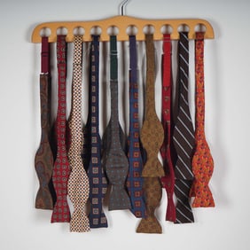 10pc All Silk Bow Ties Made in England
