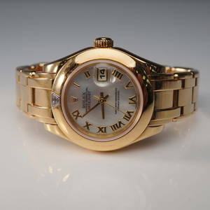 Rolex Ladies Masterpiece Watch, 18K Yellow Gold with Diamond Bezel
