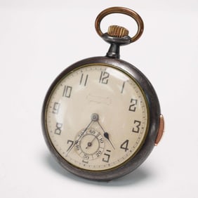 Vintage Pocket Watch with Repeater and Exposed Mechanical Movement