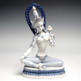 Lladro Porcelain Figurine, Hindu Goddess 1001215
