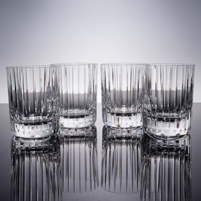 4pc Baccarat Crystal Old Fashioned Glasses, Harmonie