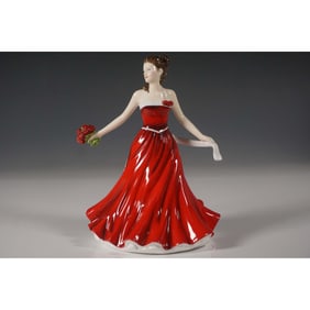 Royal Doulton Flower of the Month Figurine, June Rose HN5505