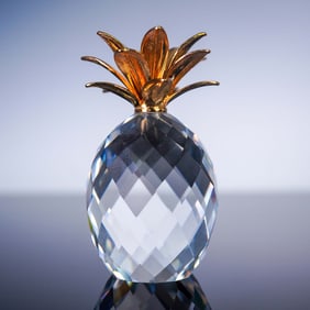 Swarovski Crystal Figurine, Pineapple
