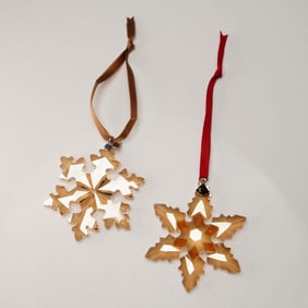 2pc Swarovski Crystal Star Tree Ornaments