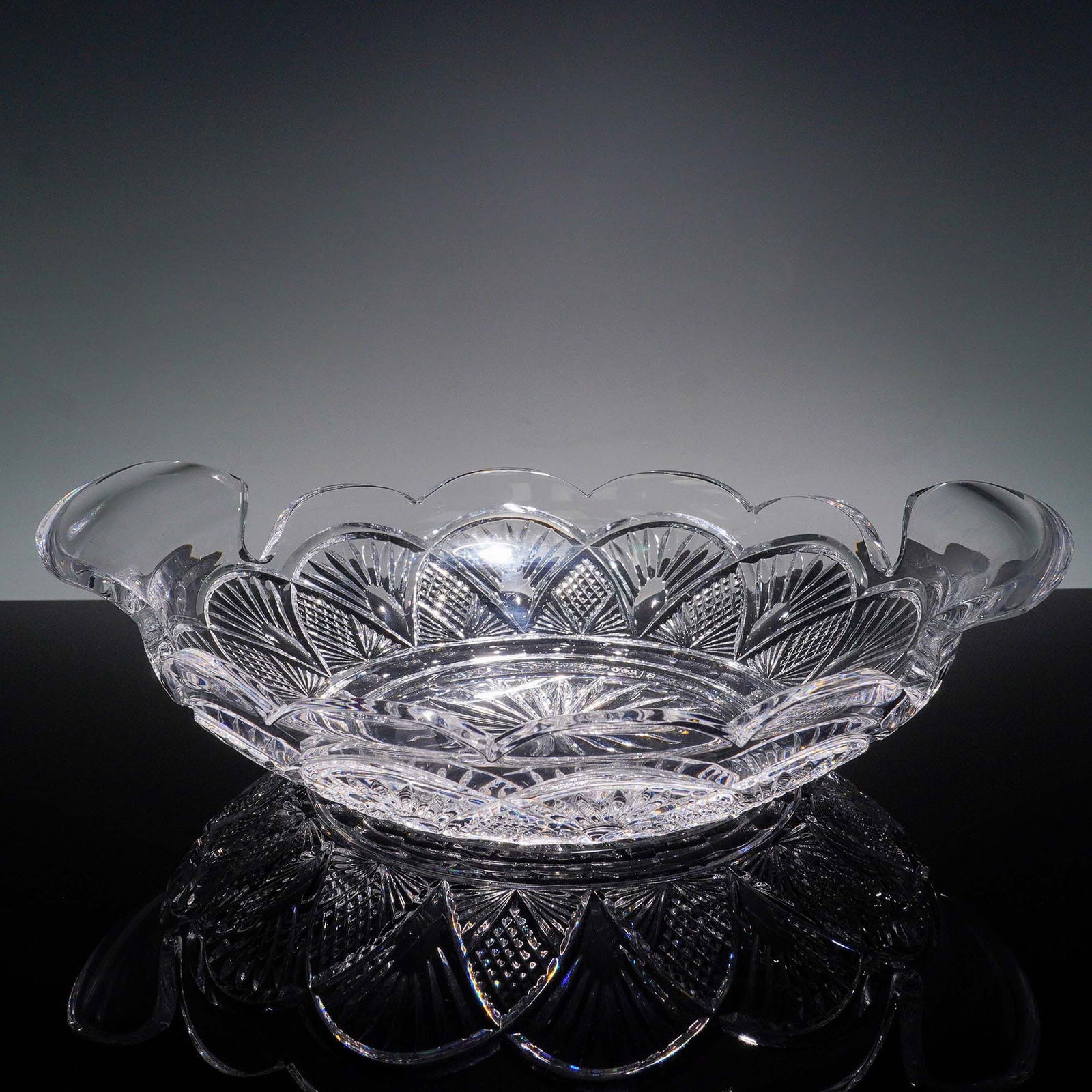 Waterford Cut Crystal Centerpiece Bowl Signed by Fred Curtis (1 of 7)