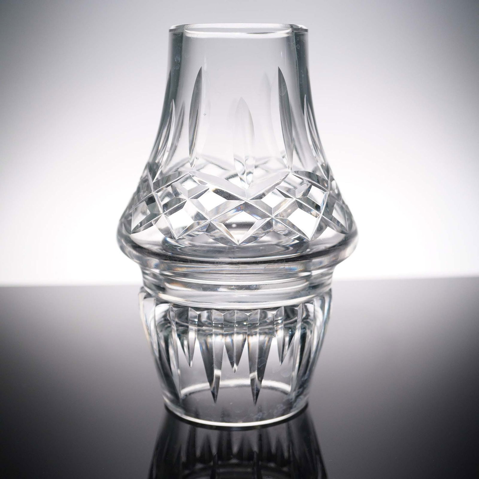 2pc Waterford Crystal Hurricane Lamp (1 of 8)
