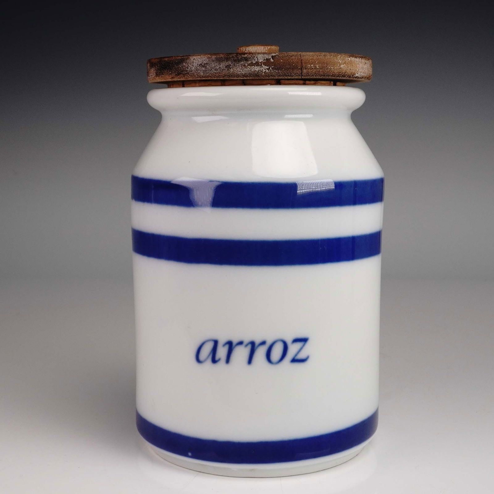Lladro Porcelain Canister, Arroz Kitchen Jar (1 of 5)
