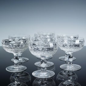 8pc Waterford Crystal Champagne Glasses, Colleen Short Stem