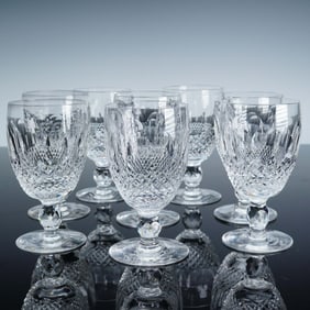 8pc Waterford Crystal Claret Glasses, Colleen Short Stem