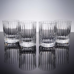4pc Baccarat Crystal Old Fashioned Glasses, Harmonie