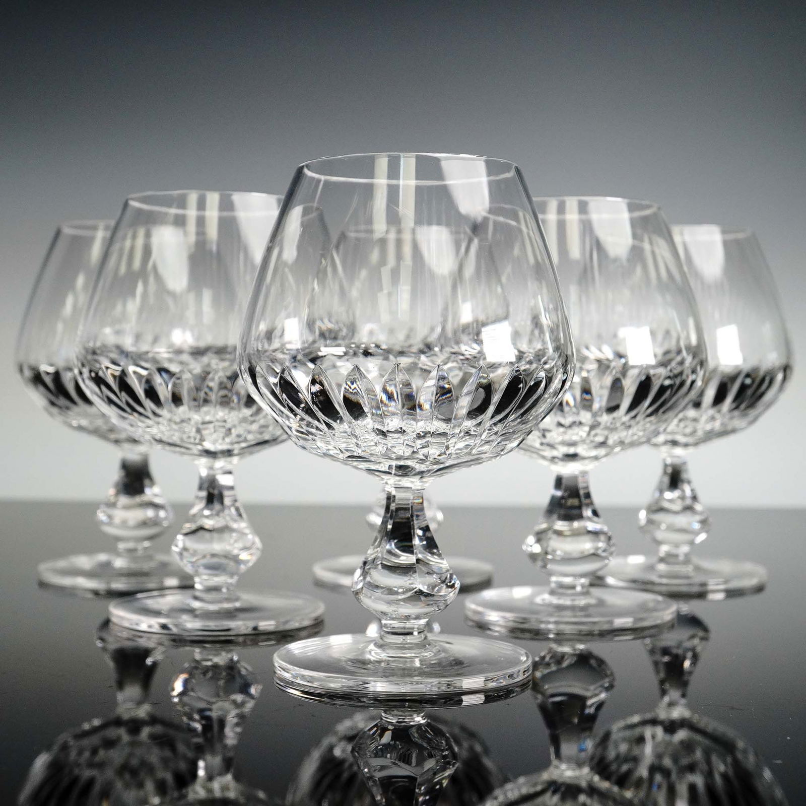 6pc Crystal Brandy Glasses Set, Christine Pattern Style (1 of 5)