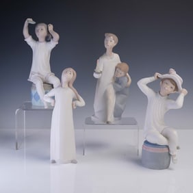 4pc Lladro Matte Porcelain Figurines -1147, 1148, 4872 & 4874