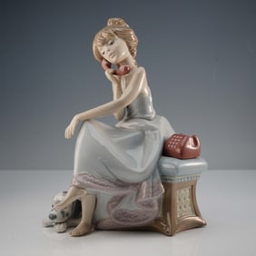 Lladro Porcelain Figurine, Chit Chat 1005466