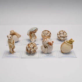 8pc Adam Binder Resin Animal Figurines