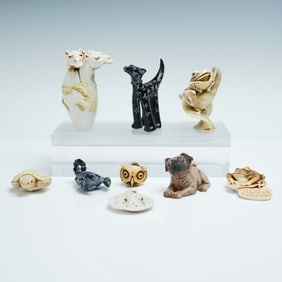 9pc Adam Binder and Harmony Kingdom Resin Collectibles