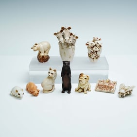 10pc Adam Binder Edition Figurine Collection with L.E. Zebra Crossing & Pin
