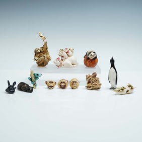 10pc Adam Binder Resin Animal Figurines