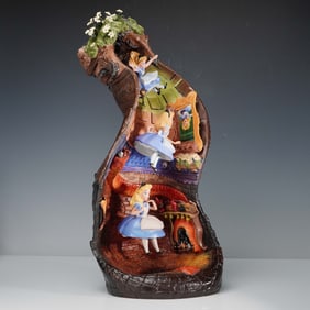Disney Classics Alice in Wonderland Sculpture, Down the Rabbit Hole
