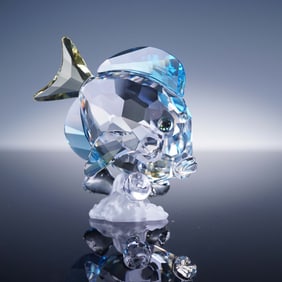 Swarovski Crystal Figurine, Blue Tang Fish
