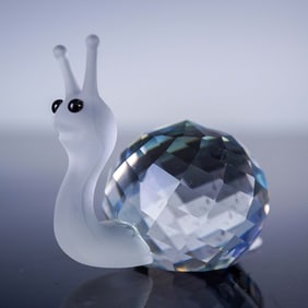 Swarovski Crystal Figurine, Snail