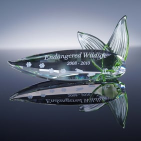 Swarovski Crystal Plaque, Endangered Wildlife