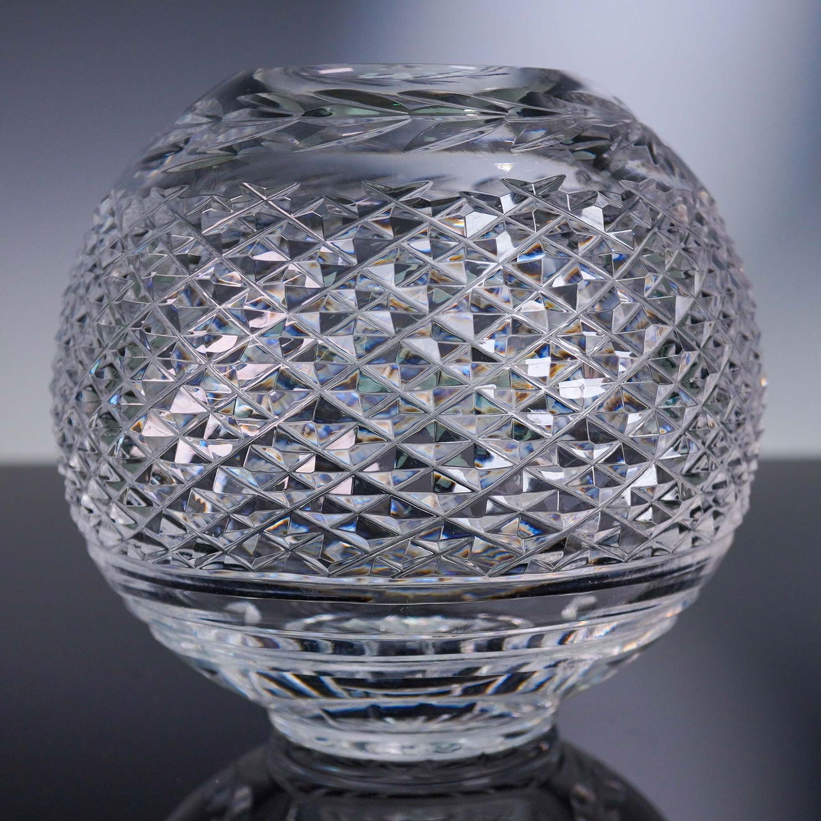 3pc Crystal Vase and Votive Holder Set w/ one Tyrone (1 of 7)