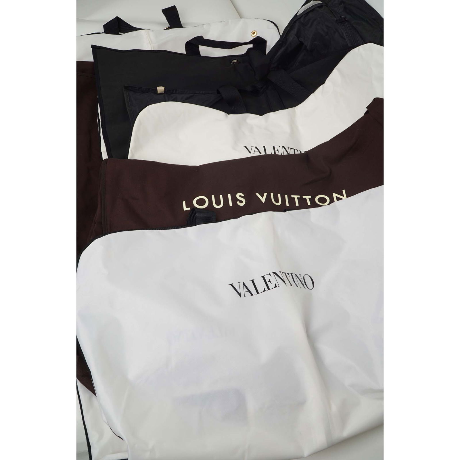 5pc Designer Garment Bags, Louis Vuitton, Valentino, Dior, YSL (1 of 6)