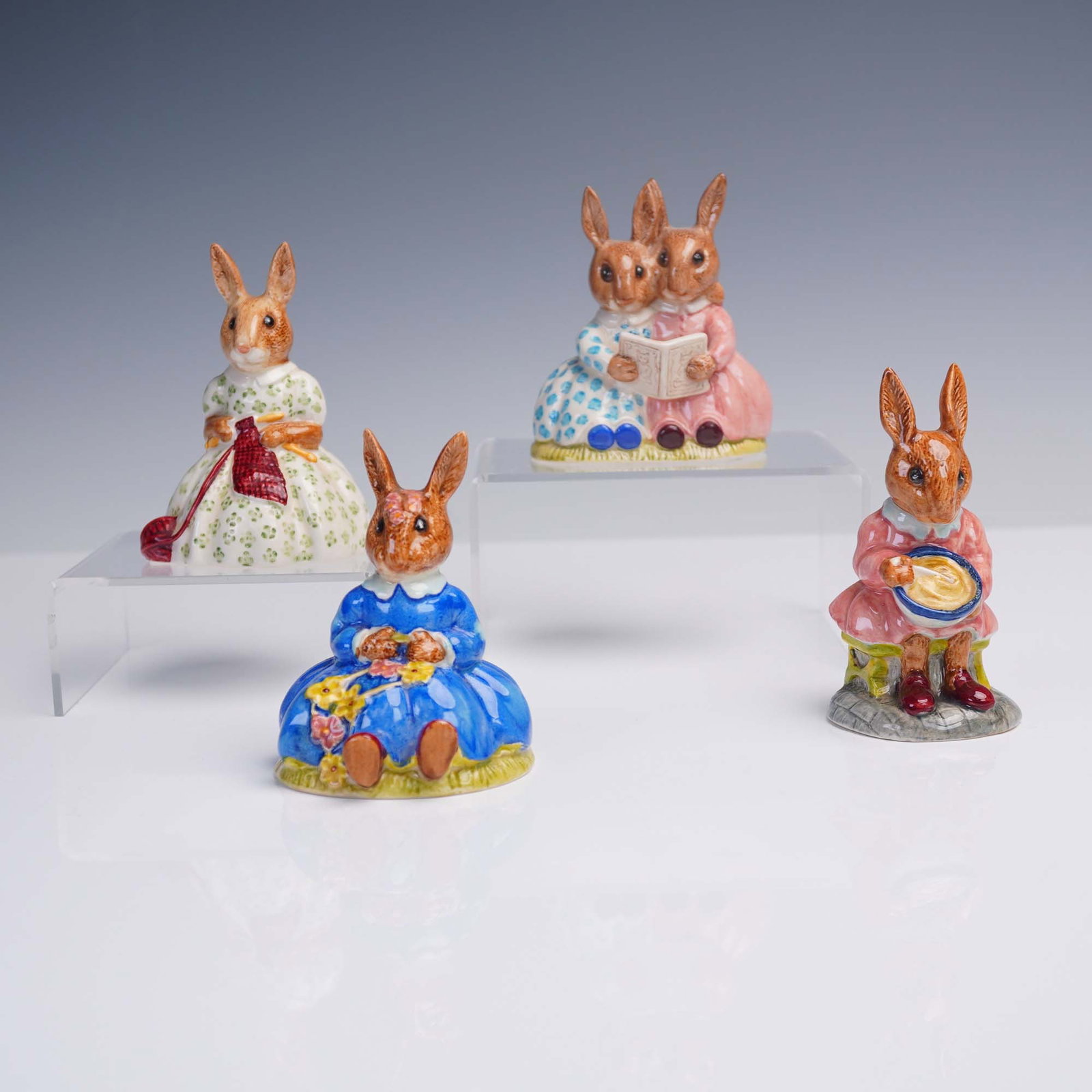 4pc Royal Doulton Bunnykins Figurine Collection DB2 DB7 DB9 DB10 (1 of 9)