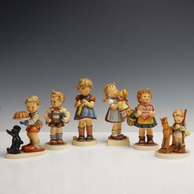 6pc Goebel Hummel Porcelain Figurines