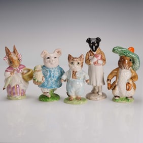 5pc Beswick Beatrix Potter Porcelain Figurines