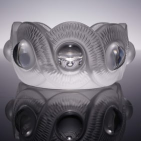 Lalique Crystal Ashtray, Gao