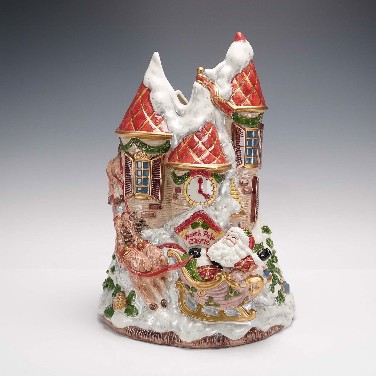 Fitz and Floyd Porcelain Vase, Kris Kringle (1 of 6)