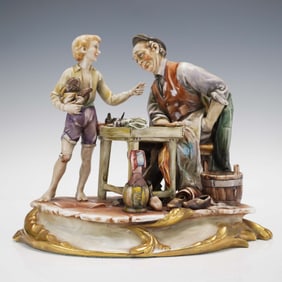 Antonio Borsato Porcelain Figurine, Cobblers Dilemma