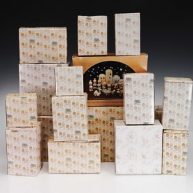 15pc Precious Moments Porcelain Figurines, Original Boxes