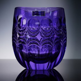 Marquis by Waterford Crystal Vase, Primrose Violet