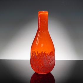 Margies Garden Hand Blown Art Glass Vase