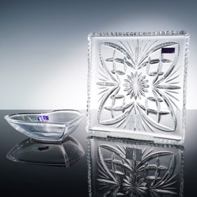 2pc Marquis by Waterford Crystal Decorative Dishes