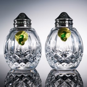 Waterford Crystal Lismore Salt and Pepper Shakers with Box