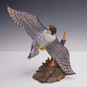 Andrea by Sadek Porcelain Figurine, Peregrine Falcon 8617