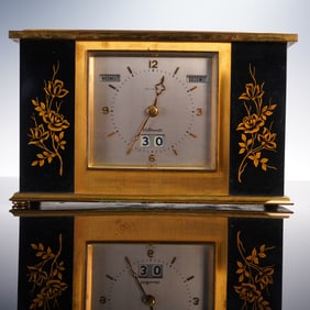 Mid-Century Cowell & Hubbard Voltomatic Desk Clock
