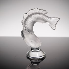 Lalique France "Goujon" Crystal Letter Seal
