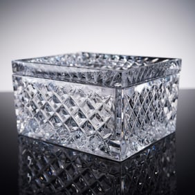 Waterford Crystal Monogrammable Lidded Box with Original Box