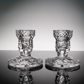 Pair of Waterford Crystal Glandore Candlesticks