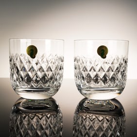 Pair of Waterford Crystal Dorrance DOF Rocks Glasses