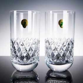 Pair of Waterford Crystal Highball Glasses, Dorrance