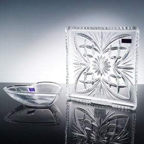 2pc Marquis by Waterford Crystal Decorative Dishes