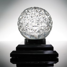 Waterford 2000 Times Square Crystal Ball with Stand